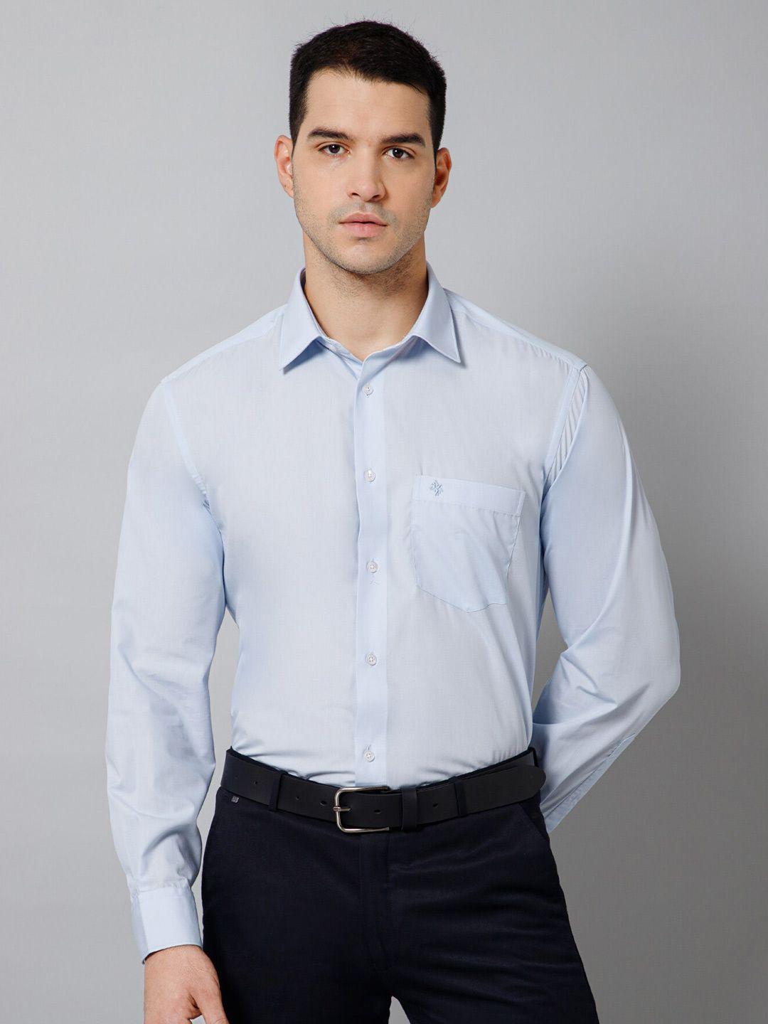 cantabil spread collar comfort regular fit formal shirt