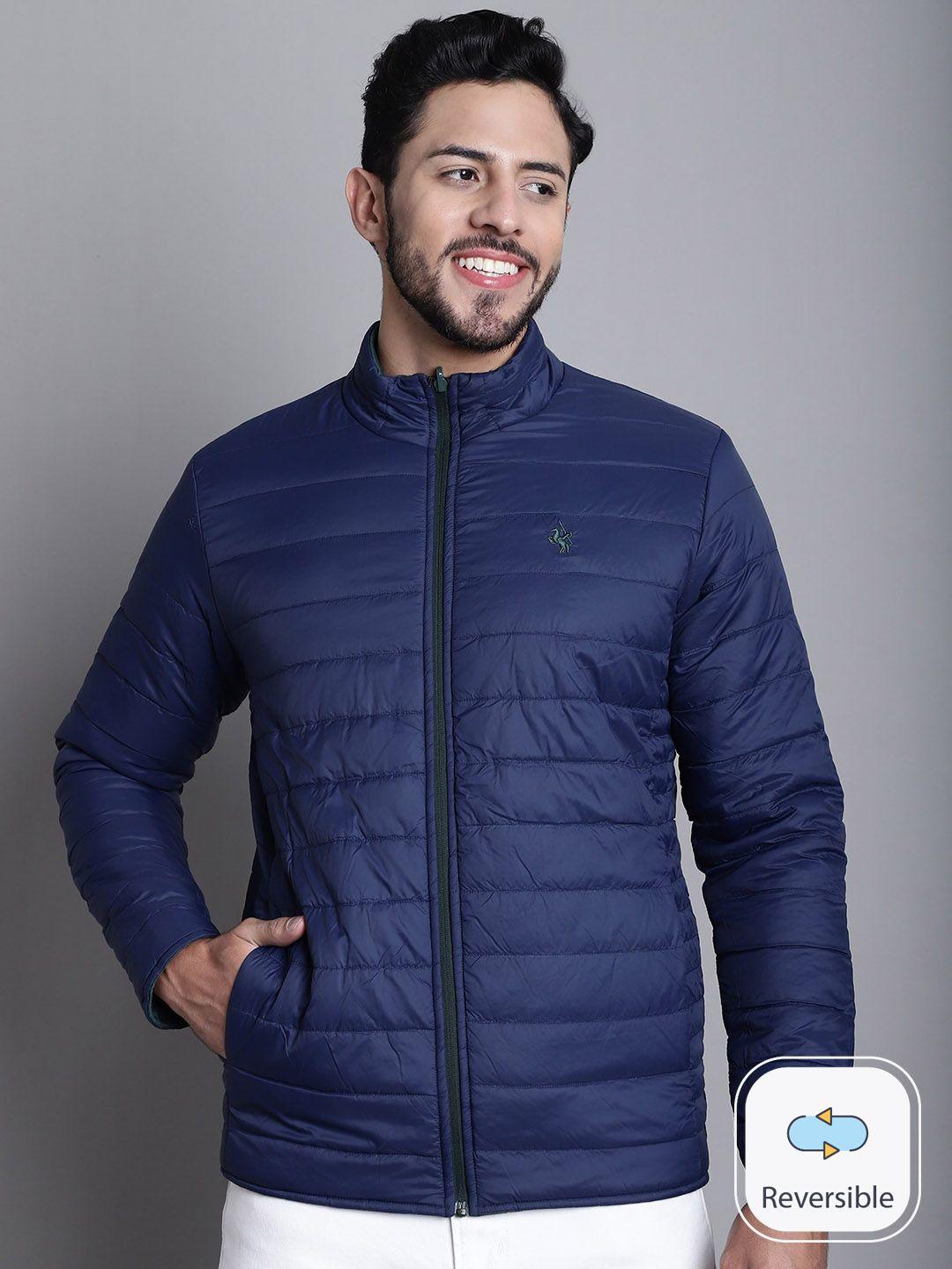 cantabil stand collar reversible padded jacket