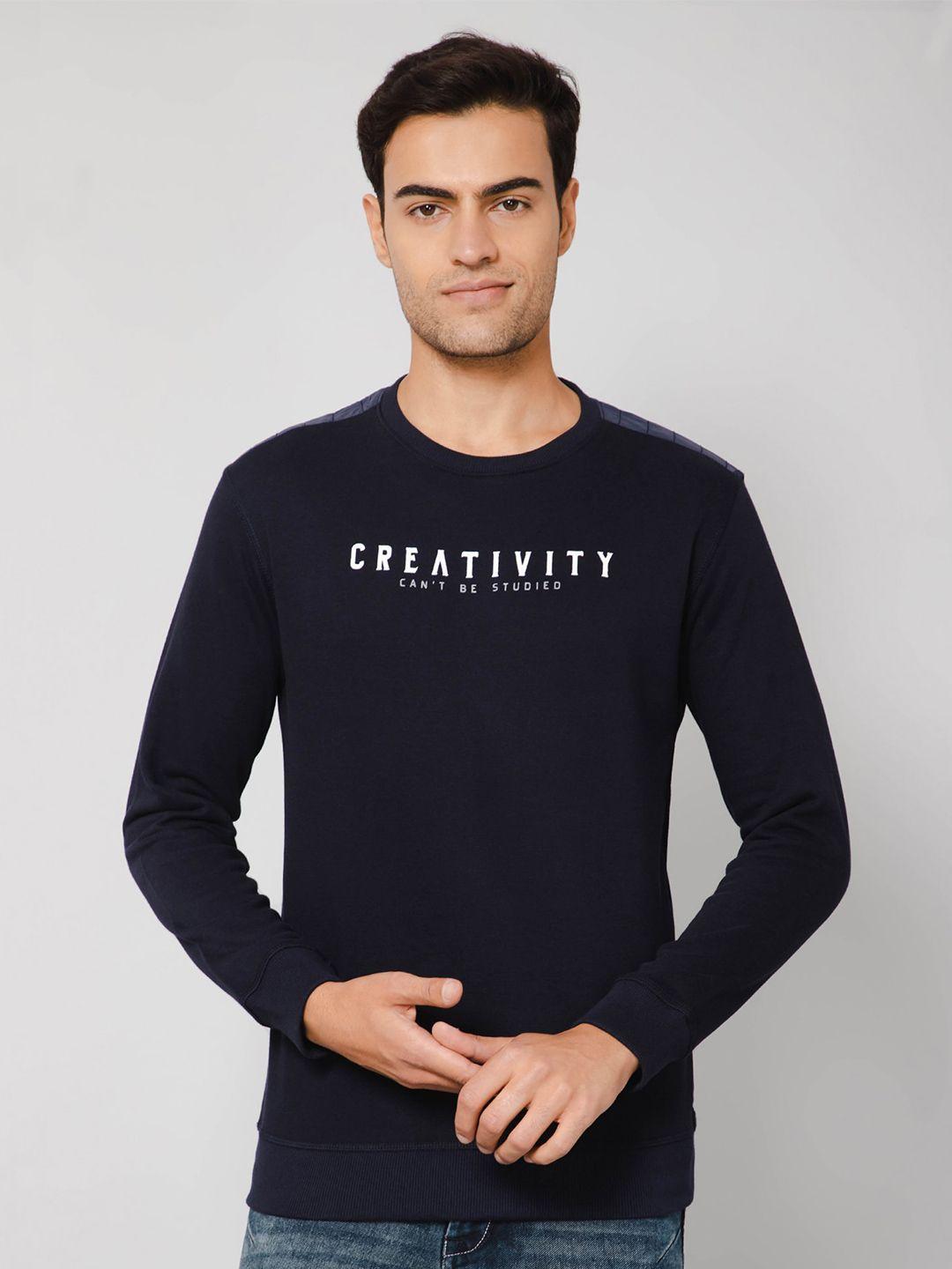 cantabil typography printed cotton t-shirt