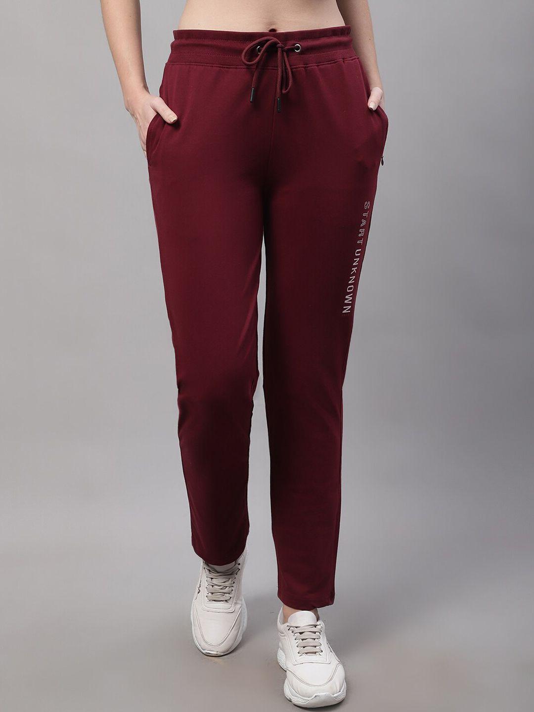 cantabil women printed cotton track pant