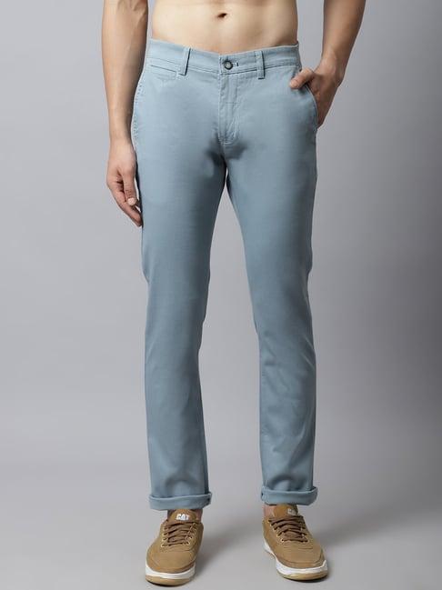 cantabil aqua cotton regular fit chinos