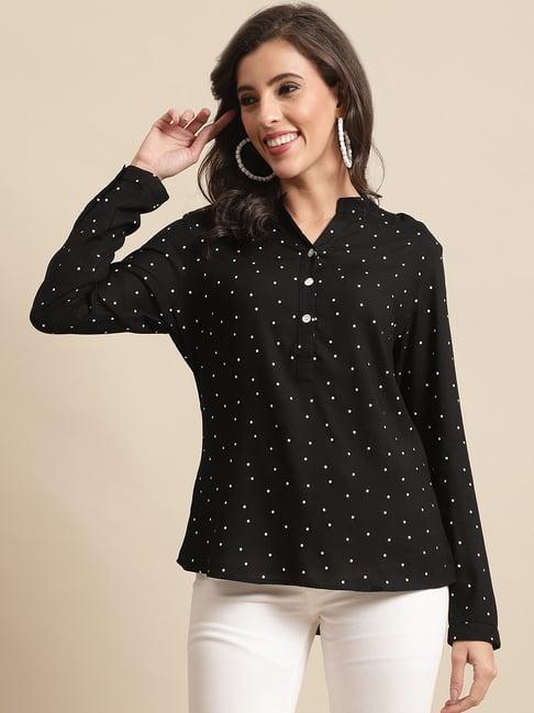 cantabil black printed tunic