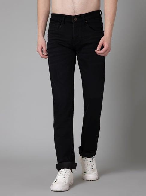 cantabil black regular fit jeans