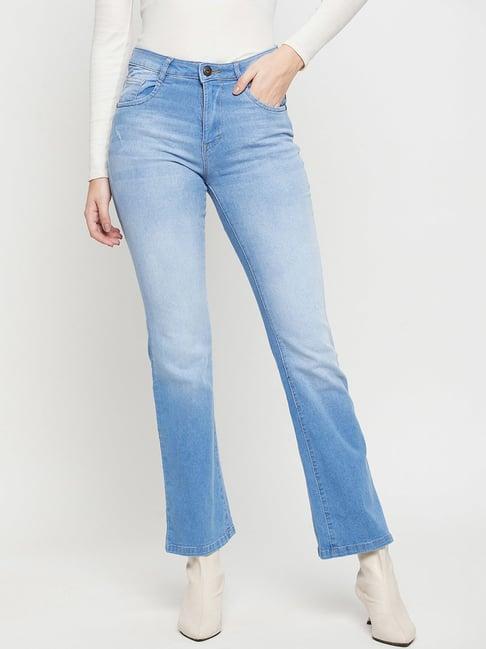 cantabil blue regular fit mid rise jeans