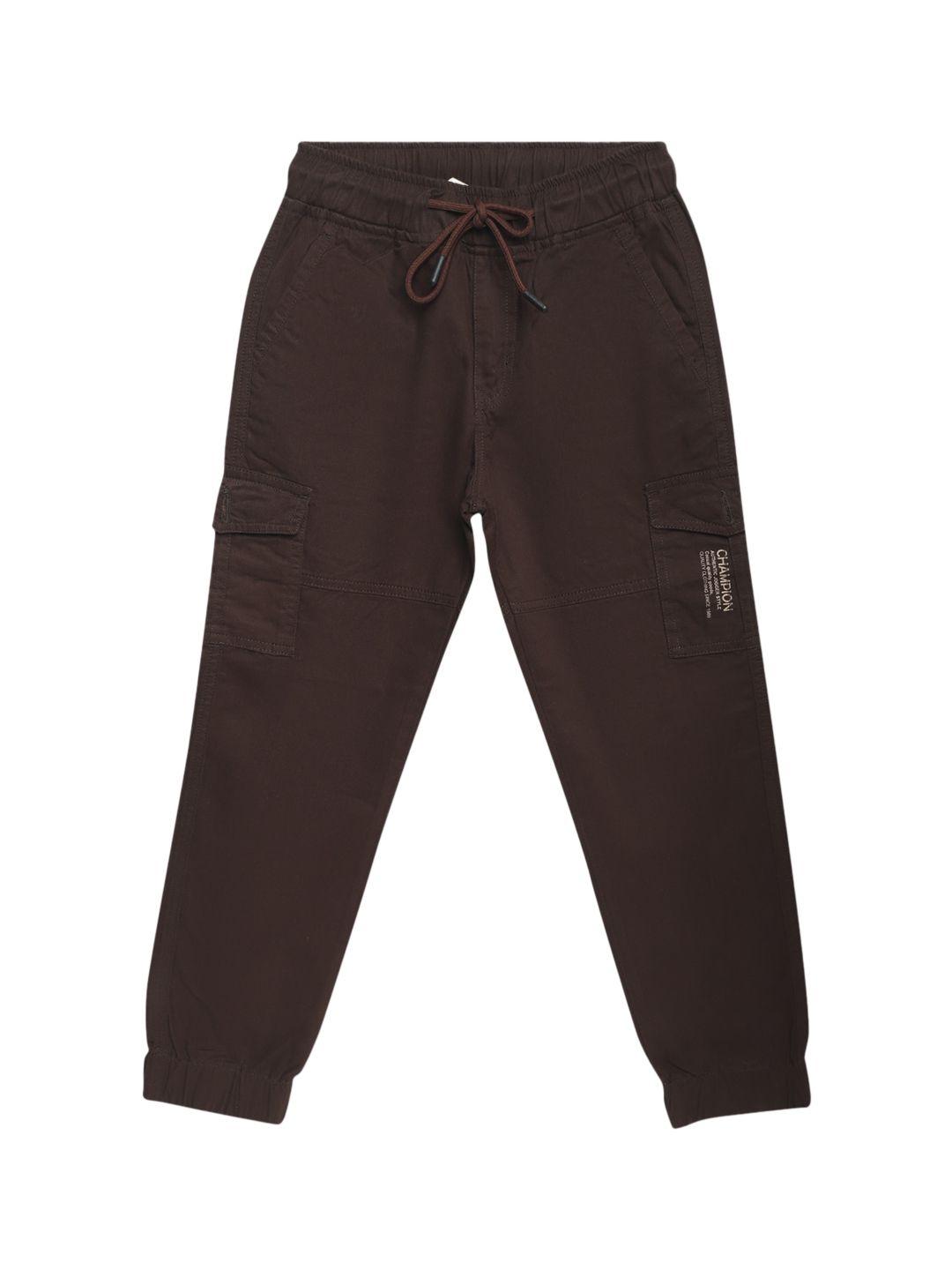 cantabil boys cotton mid-rise cargos trousers