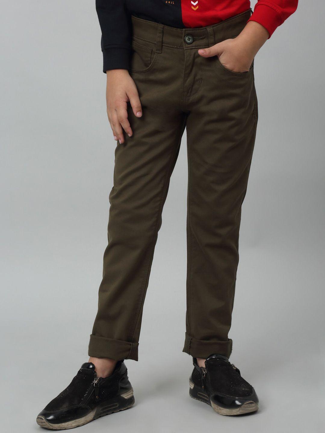 cantabil boys mid-rise cotton trousers