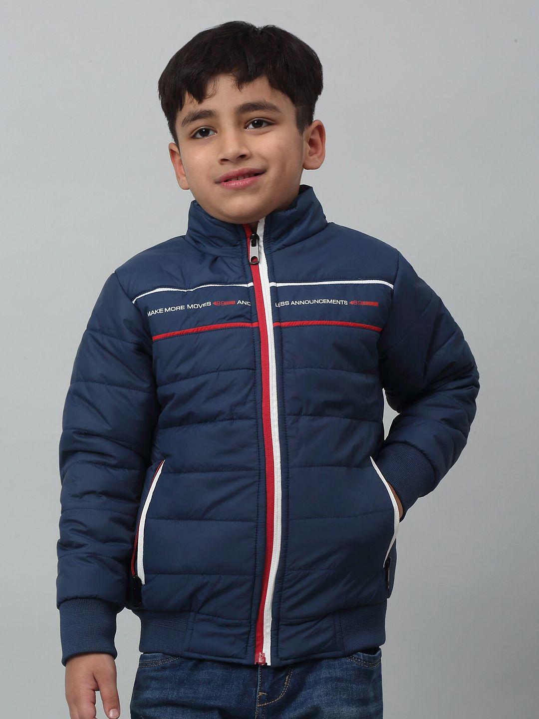 cantabil boys striped lightweight puffer jacket