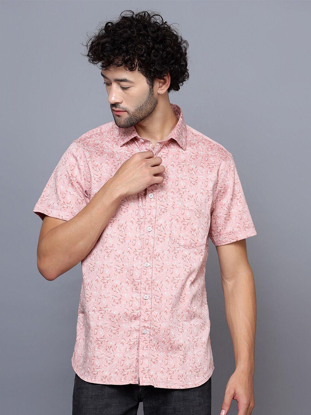 cantabil floral printed casual cotton shirt