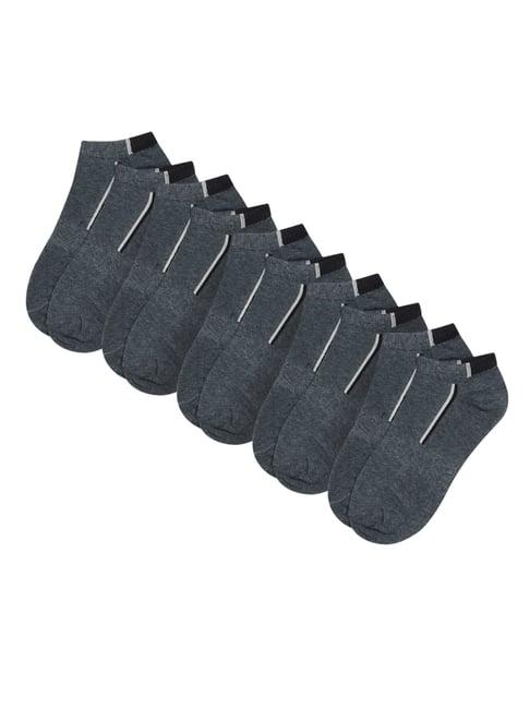cantabil grey cotton regular fit striped socks