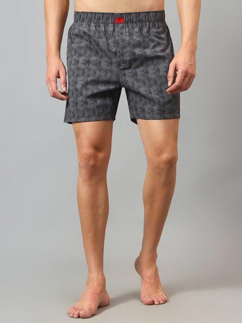 cantabil grey printed boxers