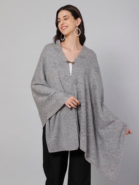 cantabil grey printed stole