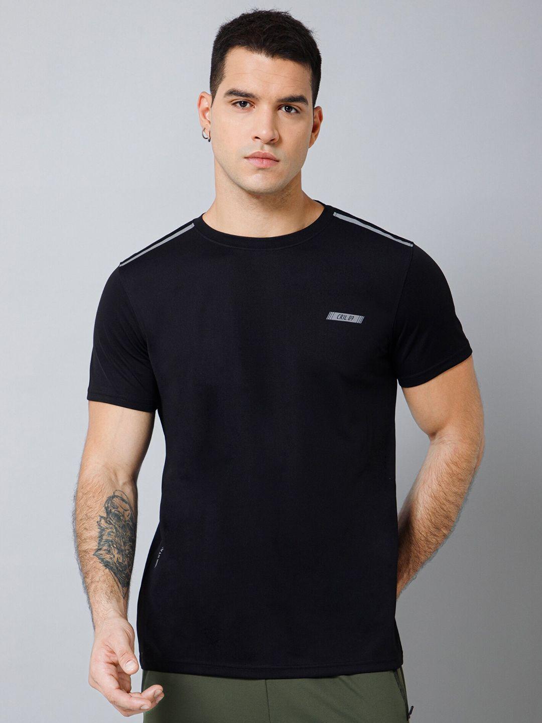 cantabil men black pockets t-shirt