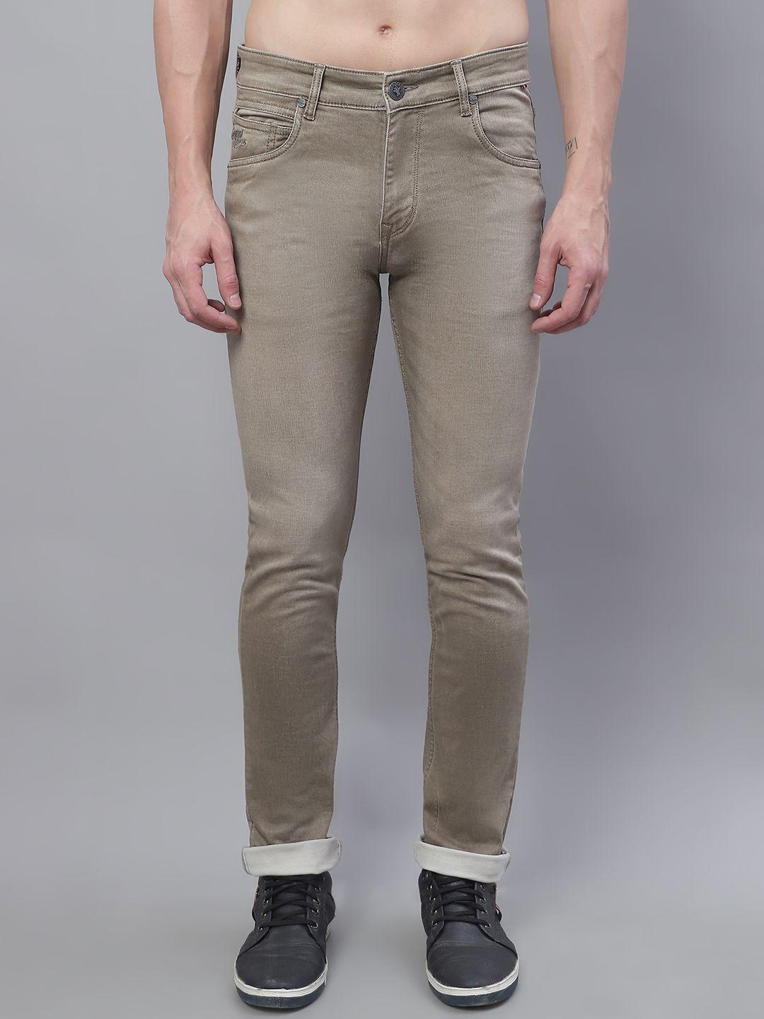 cantabil men comfort mid-rise stretchable cotton jeans