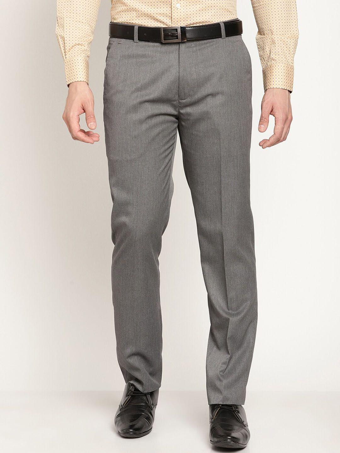 cantabil men grey trousers