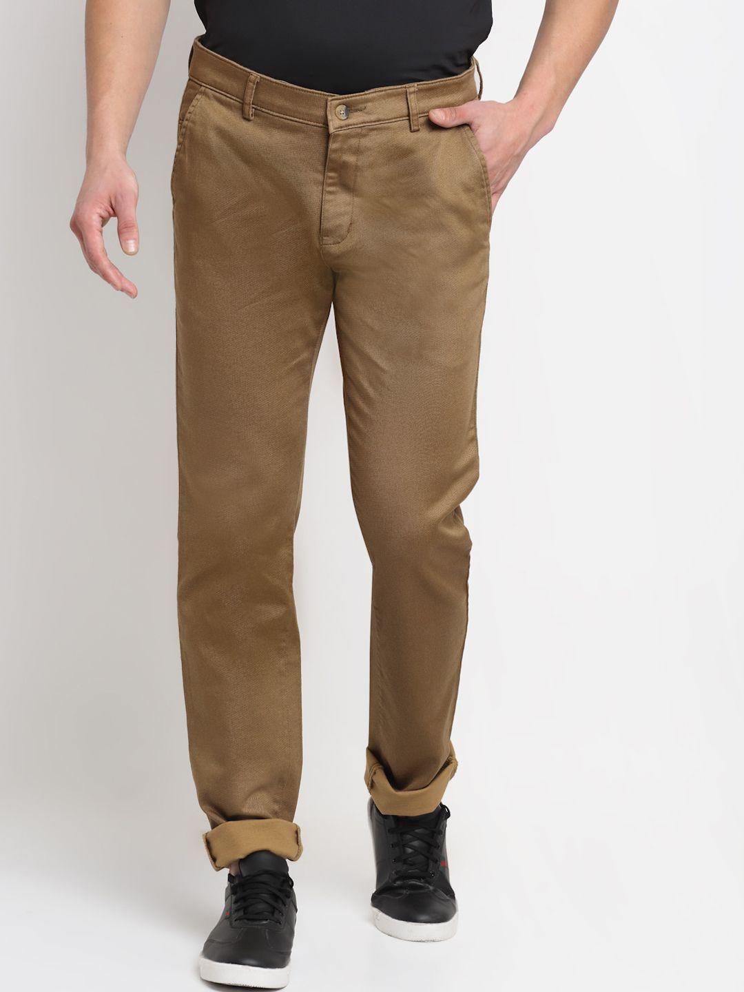 cantabil men khaki original cotton chinos trousers