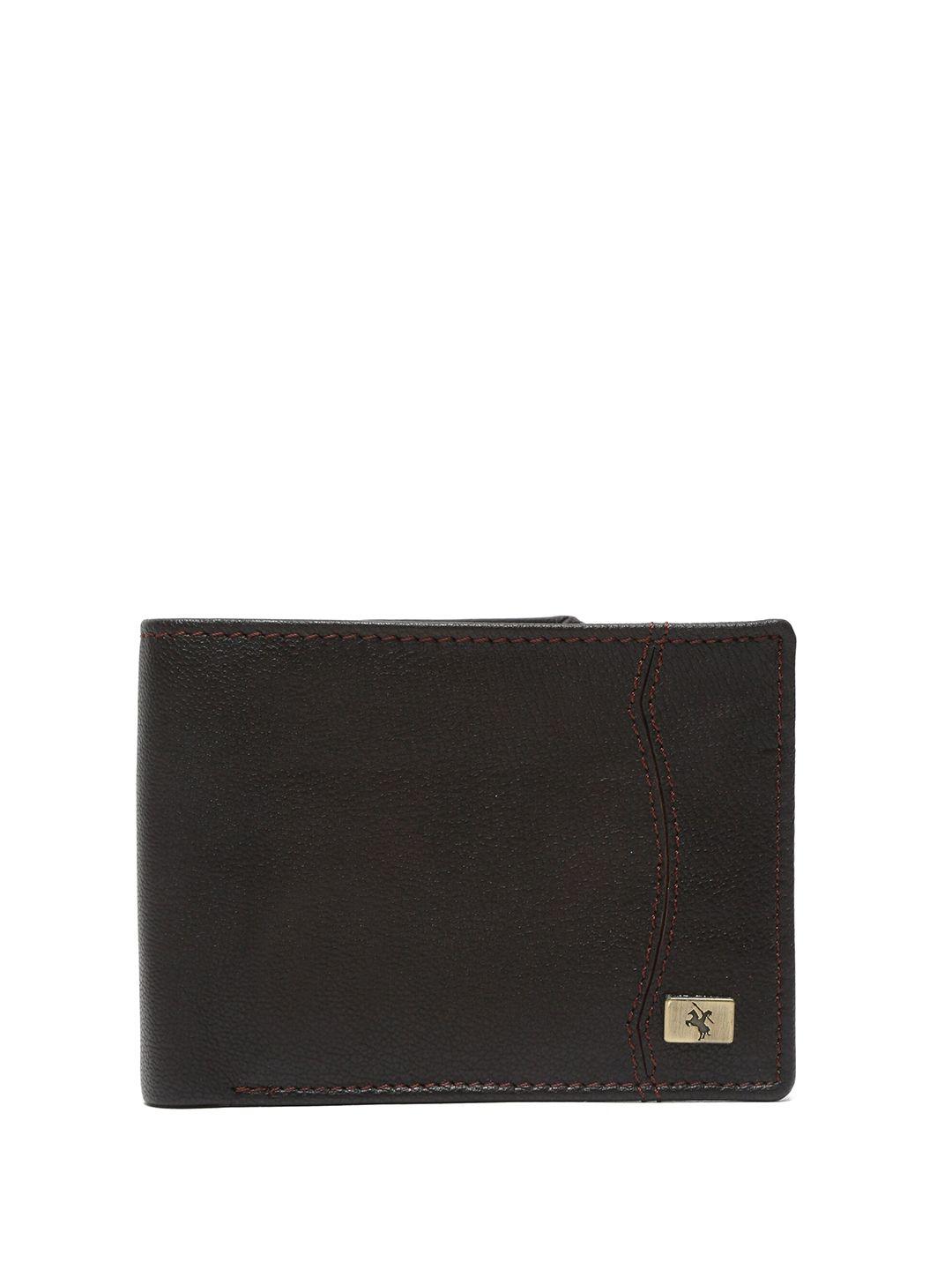 cantabil men leather two fold wallet