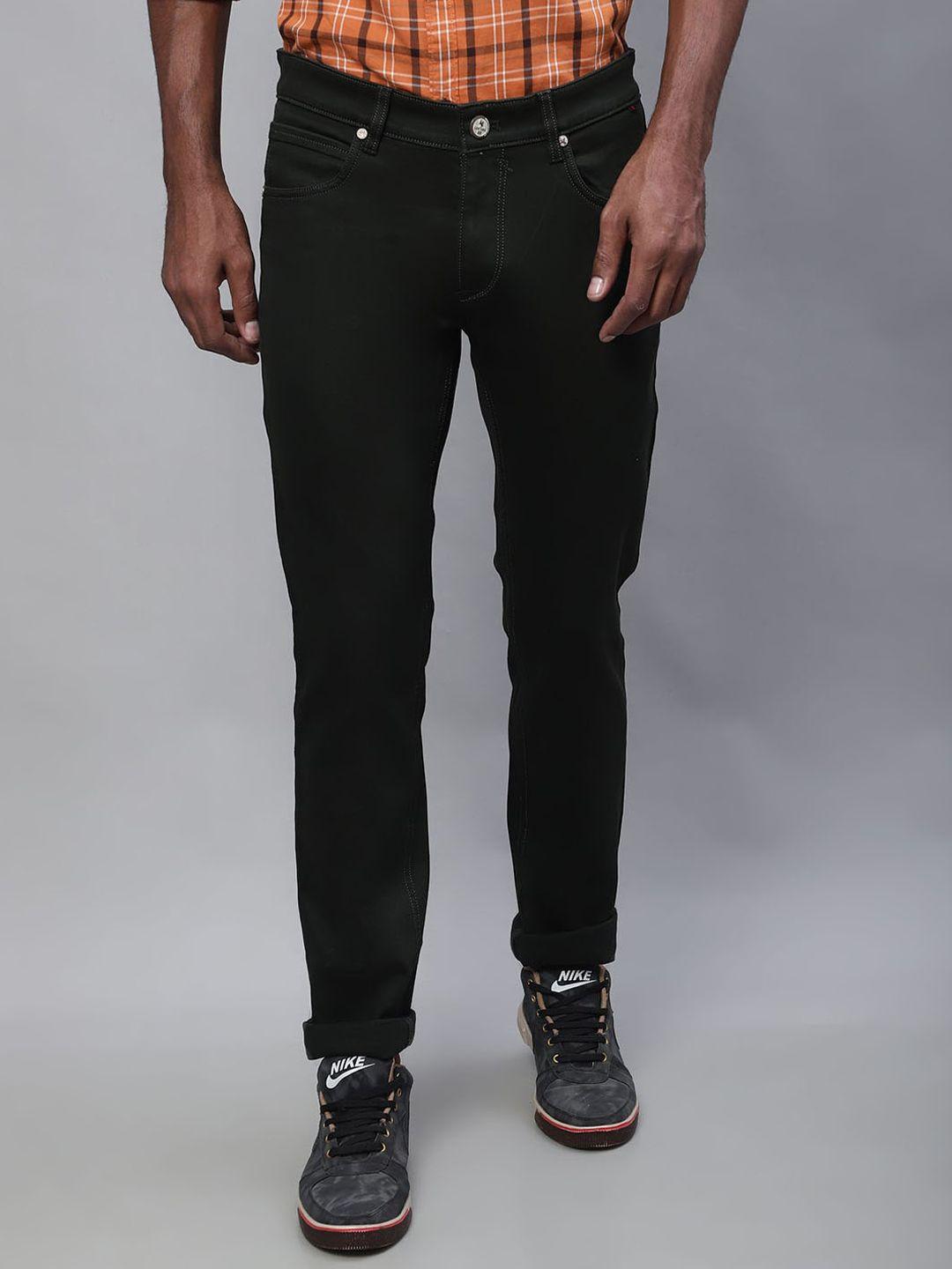 cantabil men mid-rise trousers