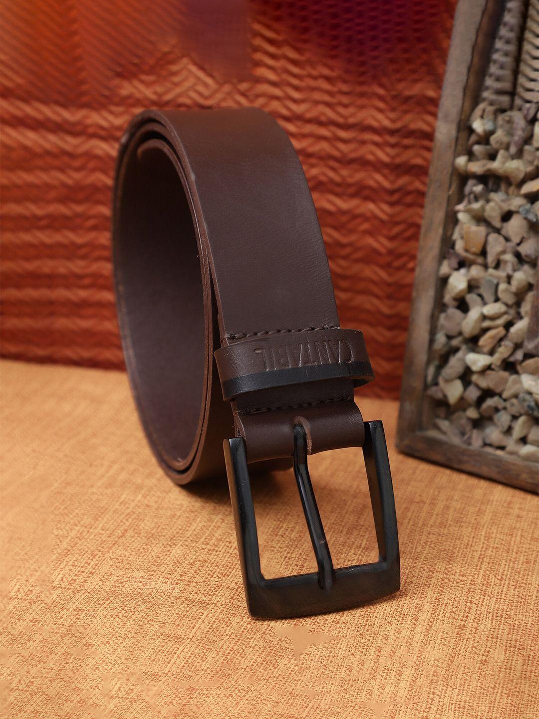 cantabil men slim casual leather belt
