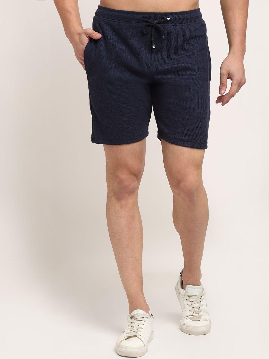 cantabil mid-rise regular fit above knee length shorts