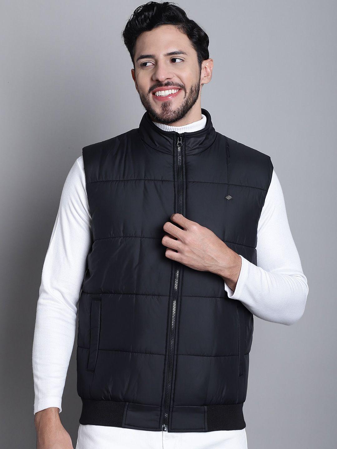 cantabil mock collar lightweight longline puffer jacket