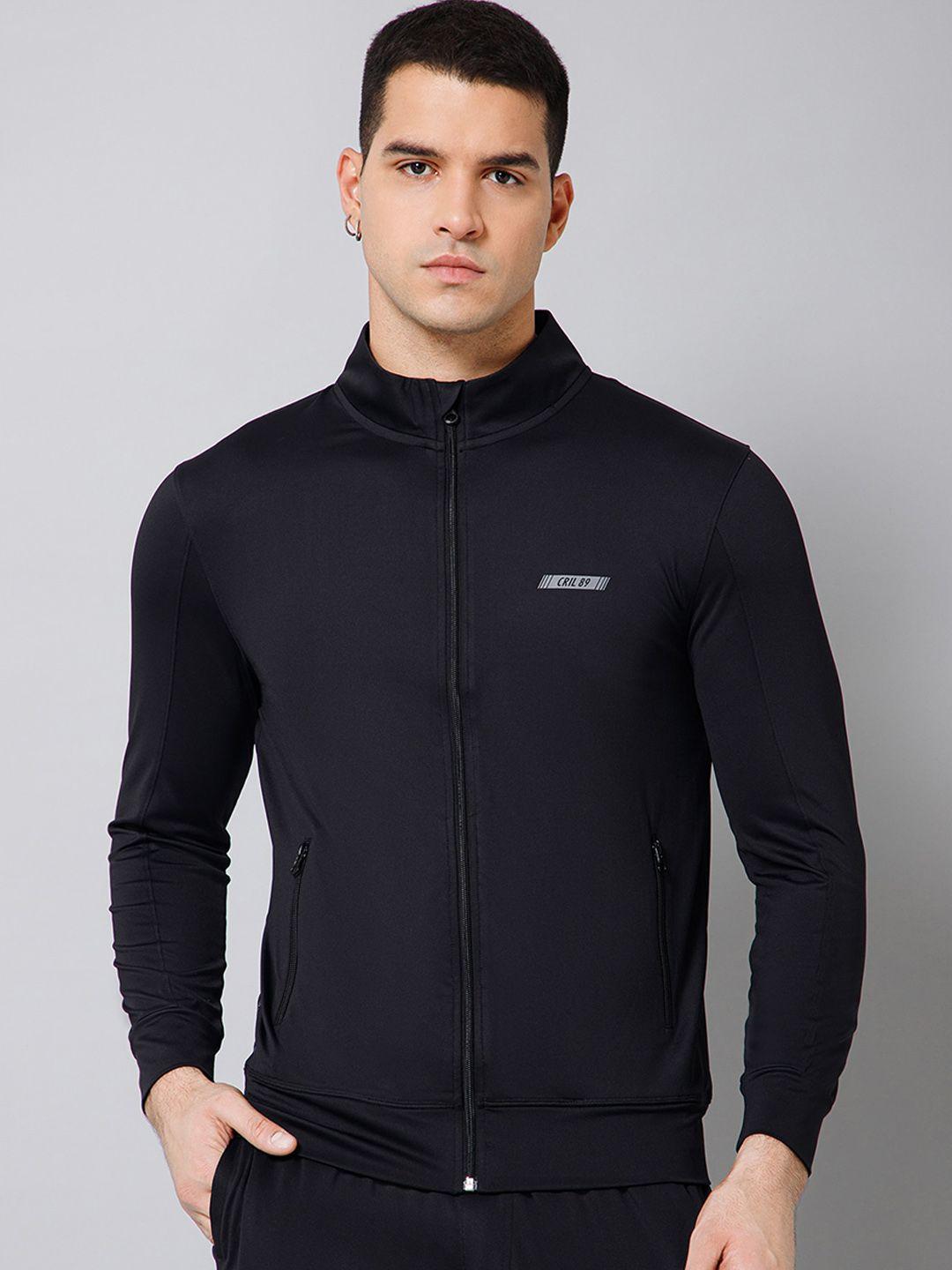 cantabil mock collar long sleeve lightweight running sporty jacket