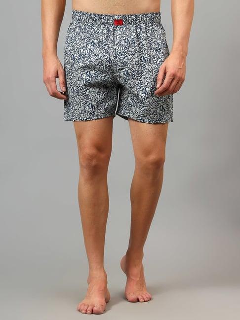 cantabil navy printed boxers