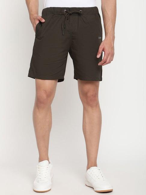 cantabil olive cotton shorts