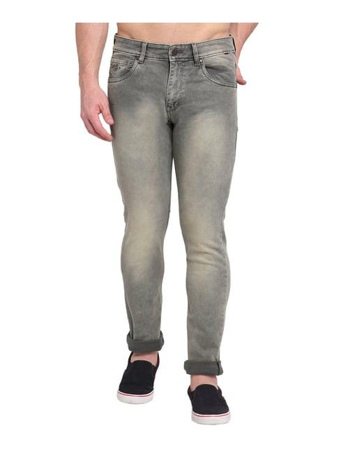 cantabil olive regular fit jeans