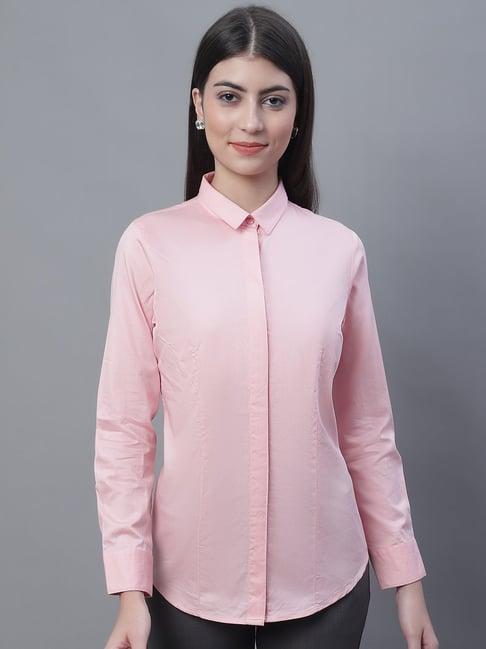 cantabil pink formal shirt