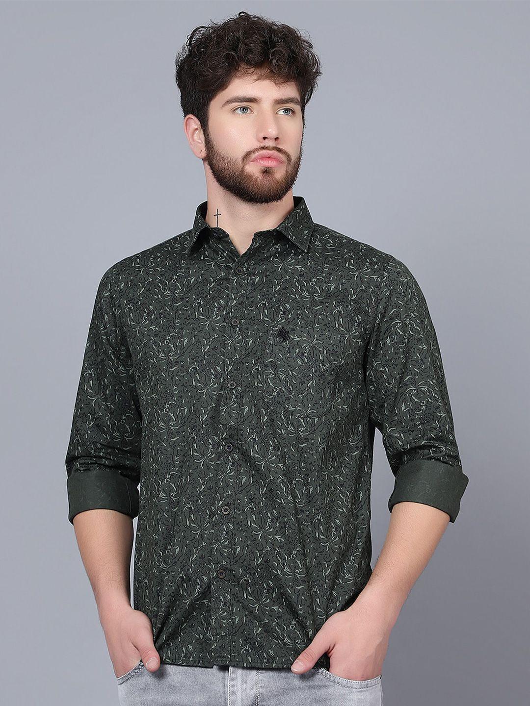 cantabil printed cotton casual shirt