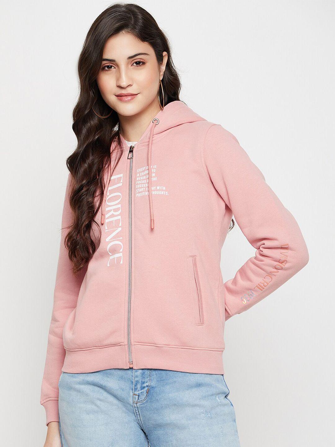 cantabil printed hooded fleece sweatshirt