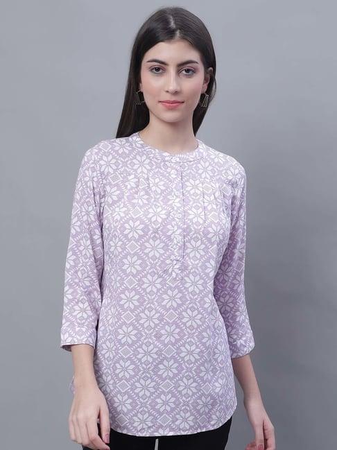 cantabil purple printed tunic