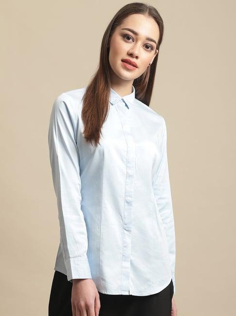 cantabil sky blue shirt