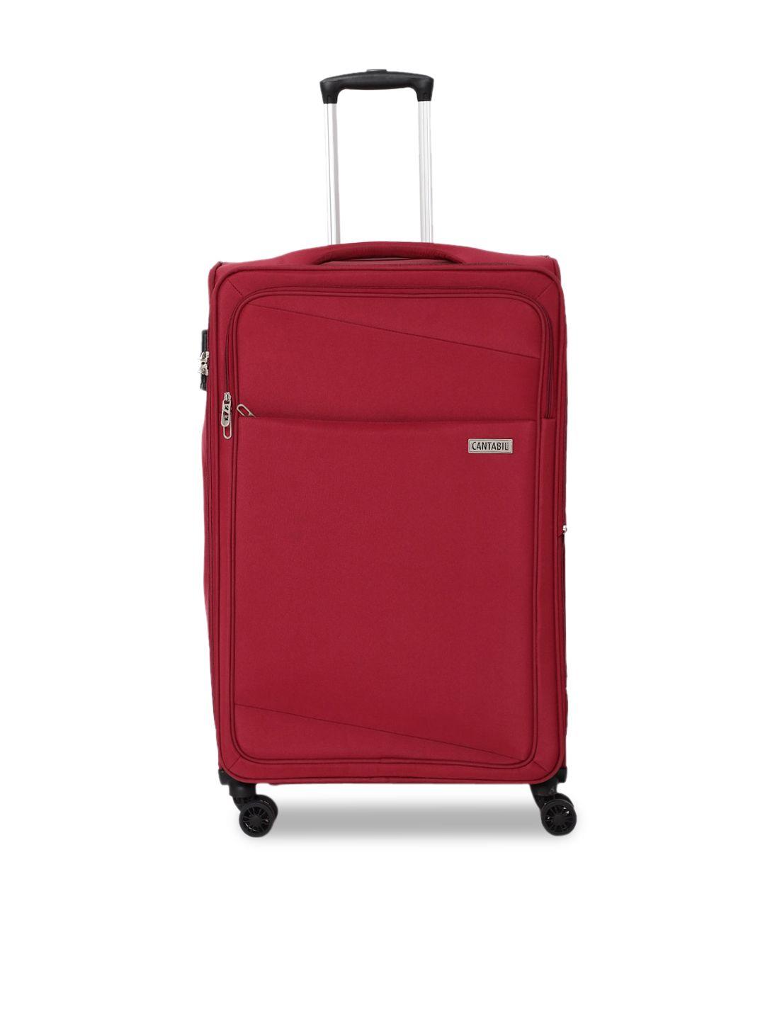 cantabil soft-sided medium trolley suitcase