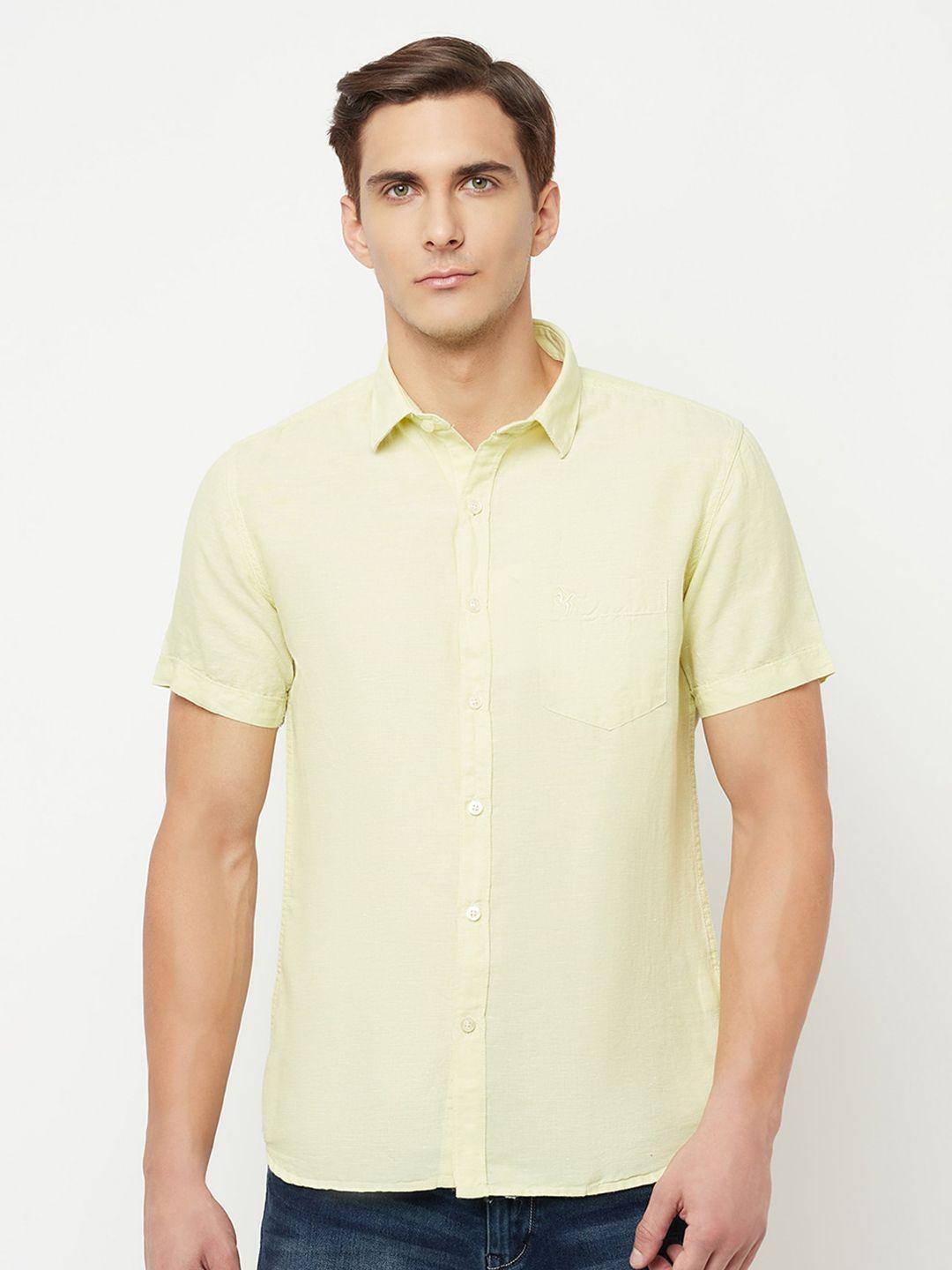 cantabil spread collar casual shirt