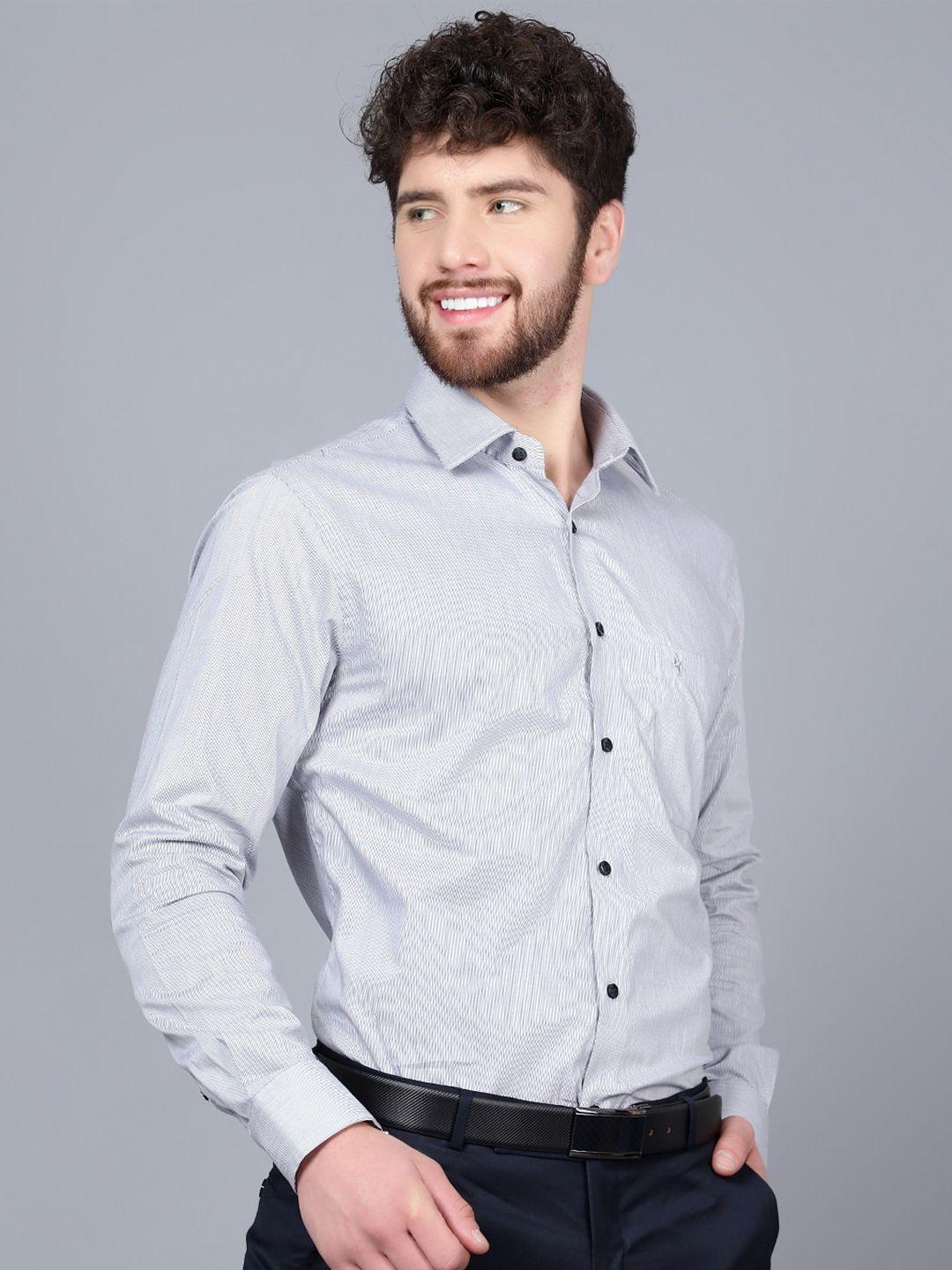 cantabil spread collar cotton formal shirt
