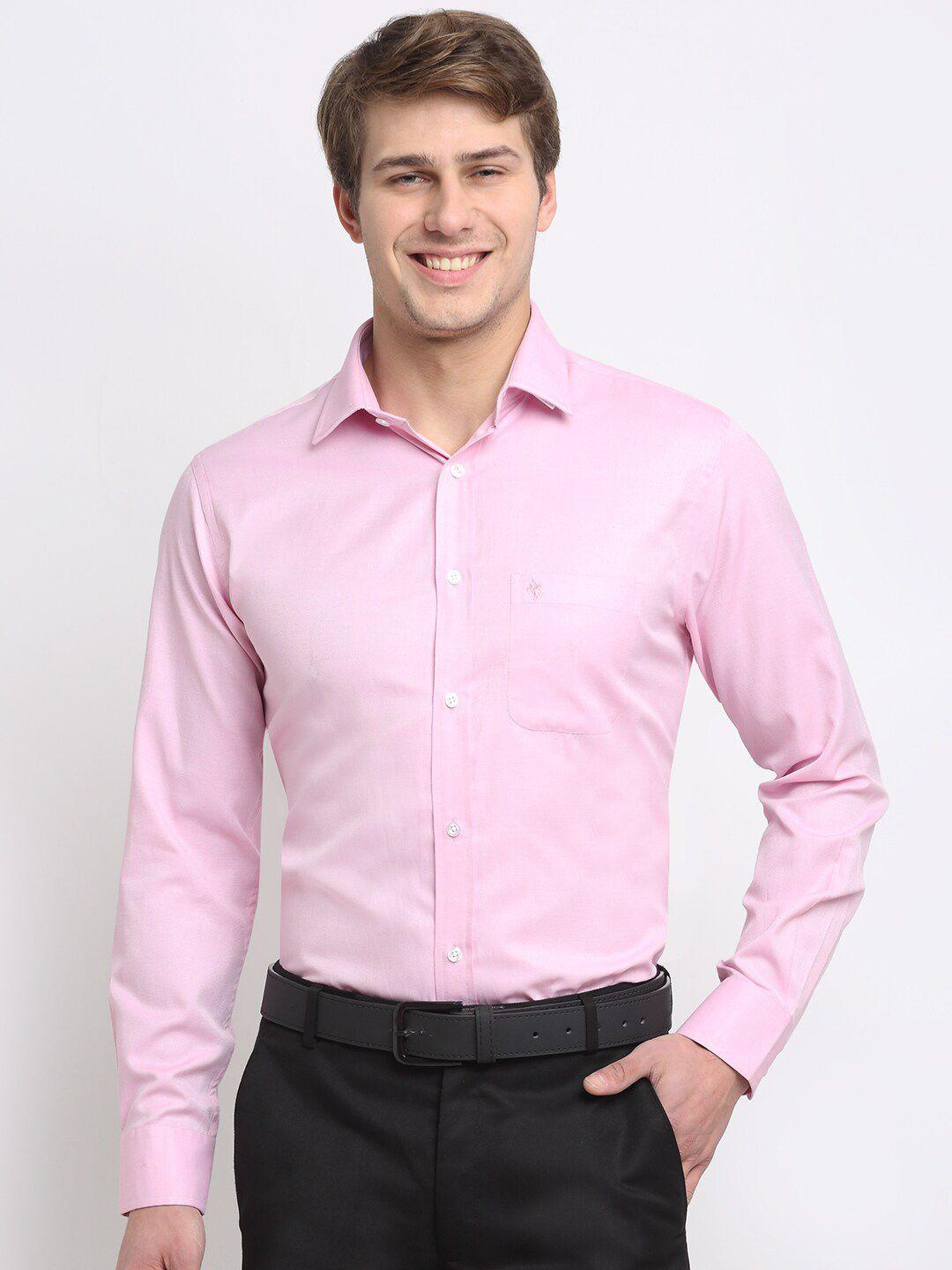 cantabil spread collar cotton formal shirt