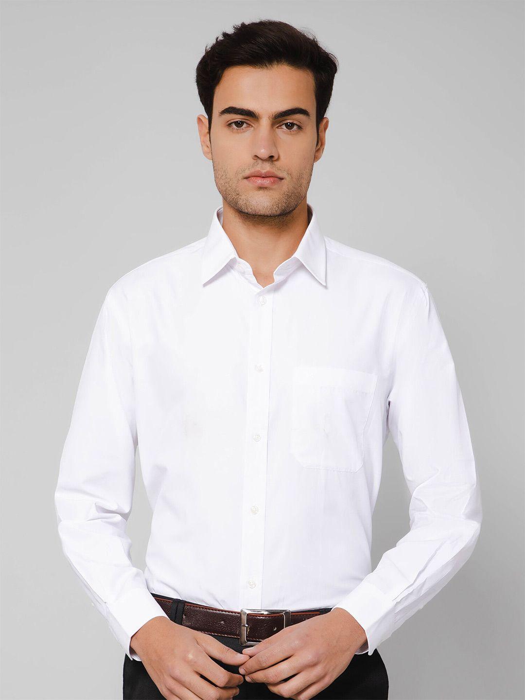 cantabil spread collar cotton formal shirt