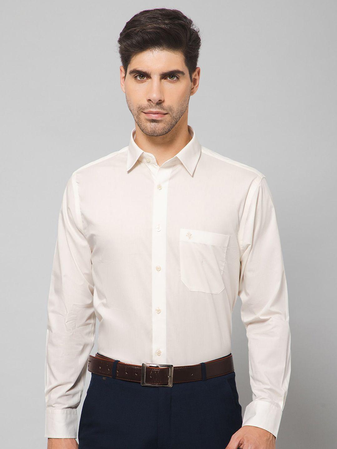 cantabil spread collar smart cotton formal shirt