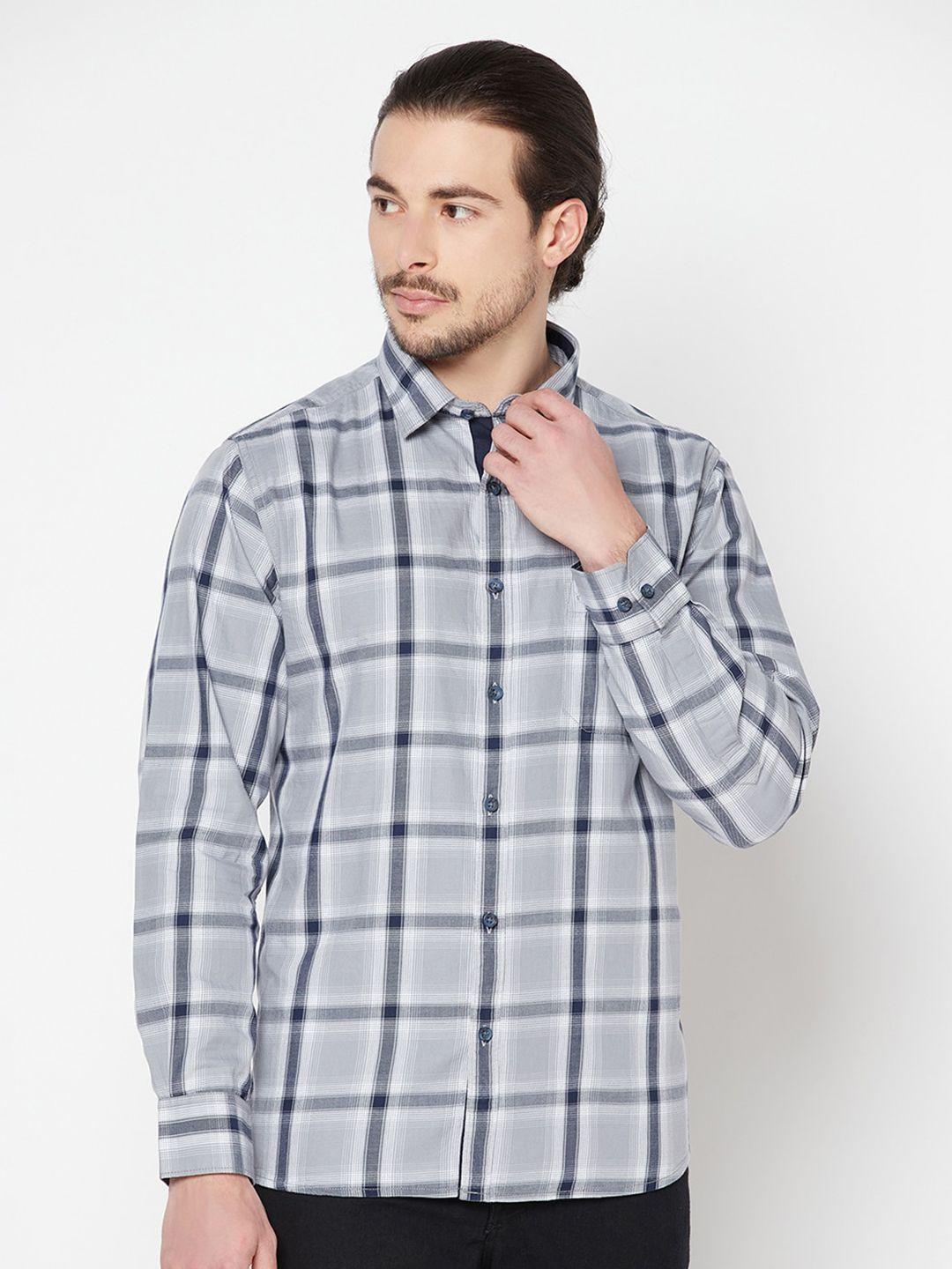 cantabil tartan checked casual shirt