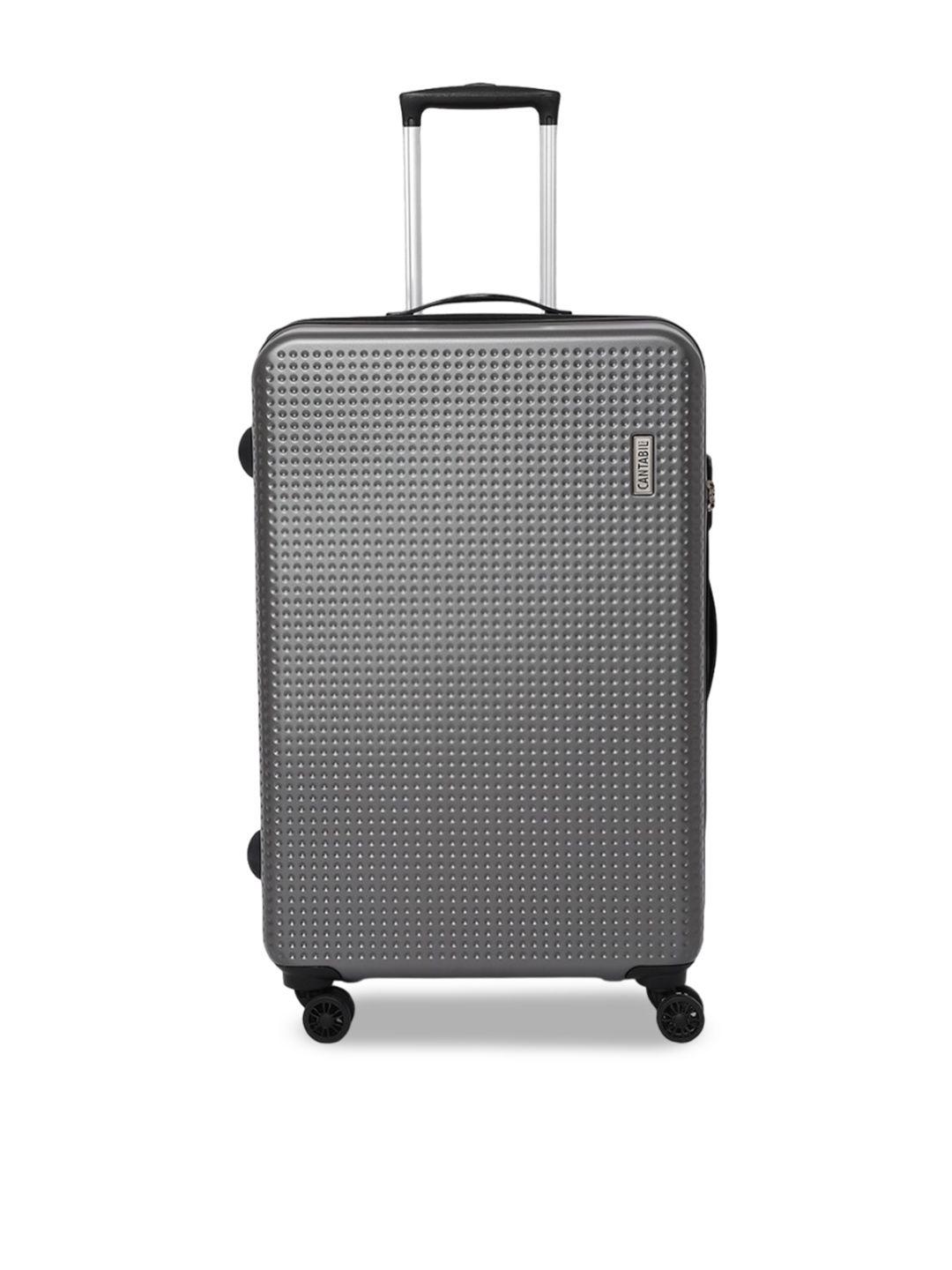 cantabil textured hard-sided cabin trolley suitcase