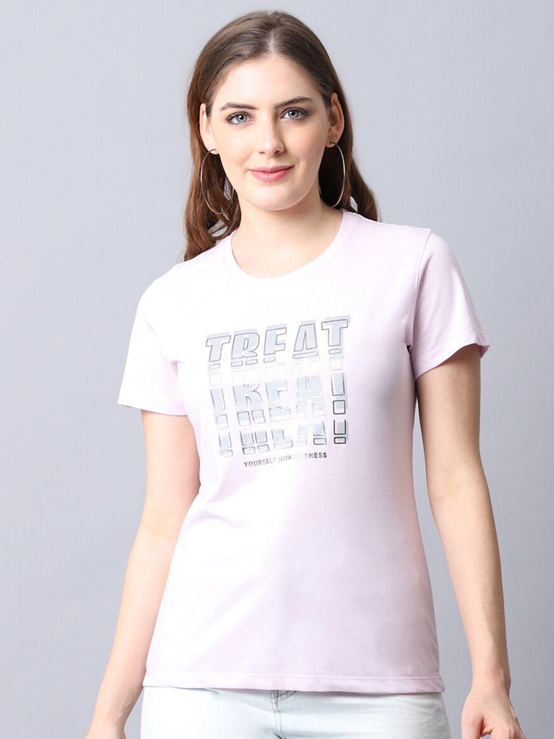 cantabil typography printed cotton t-shirt