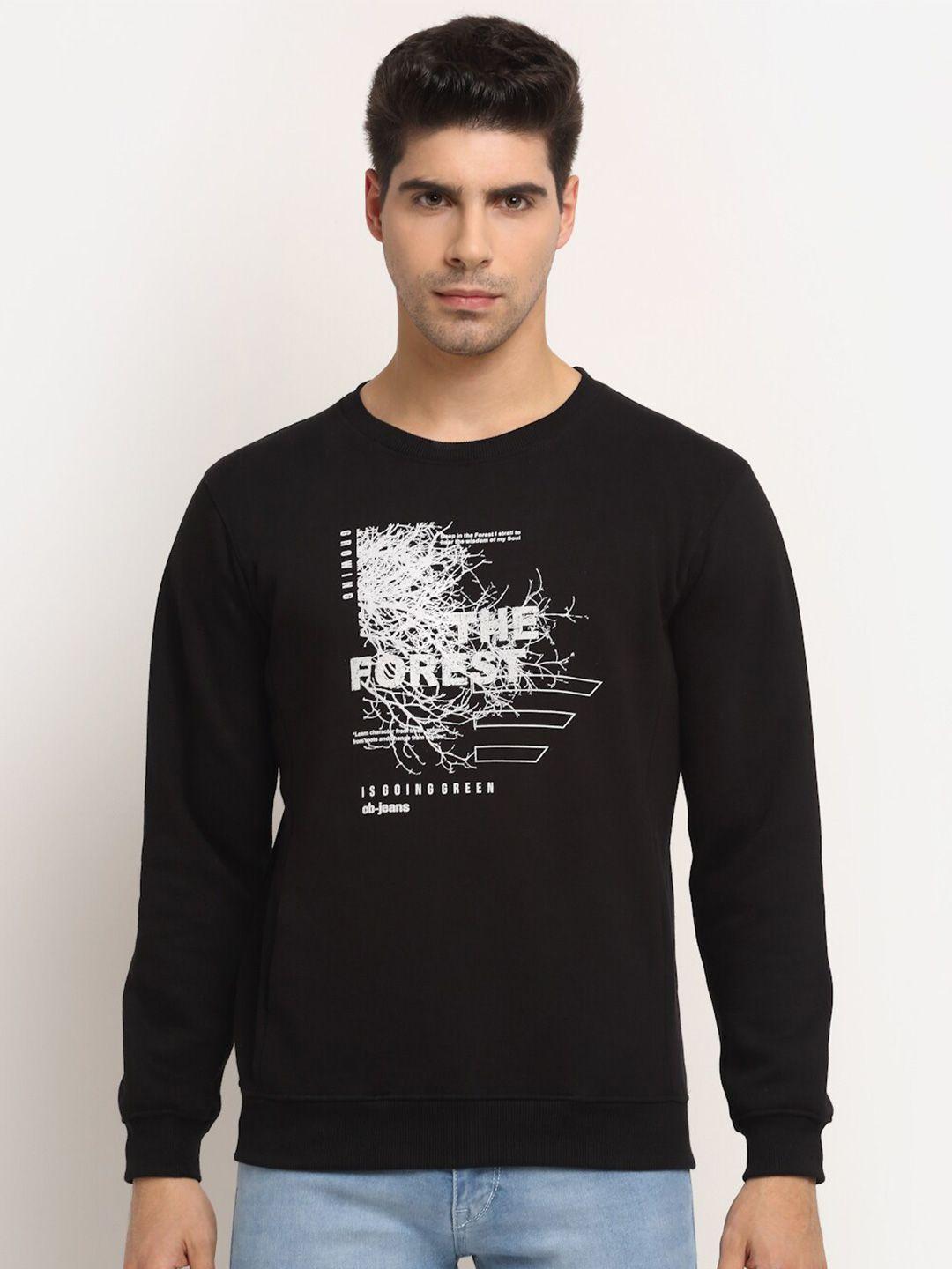 cantabil typography printed fleece sweatshirt