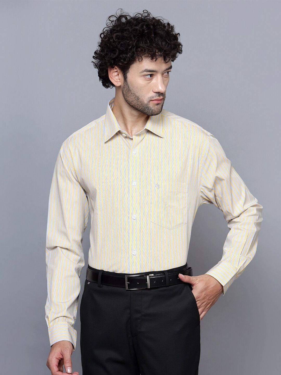 cantabil vertical striped formal cotton shirt