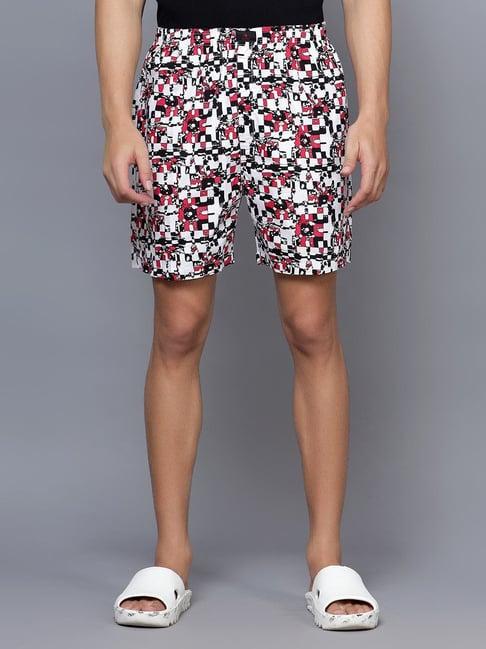 cantabil white cotton regular fit printed boxers