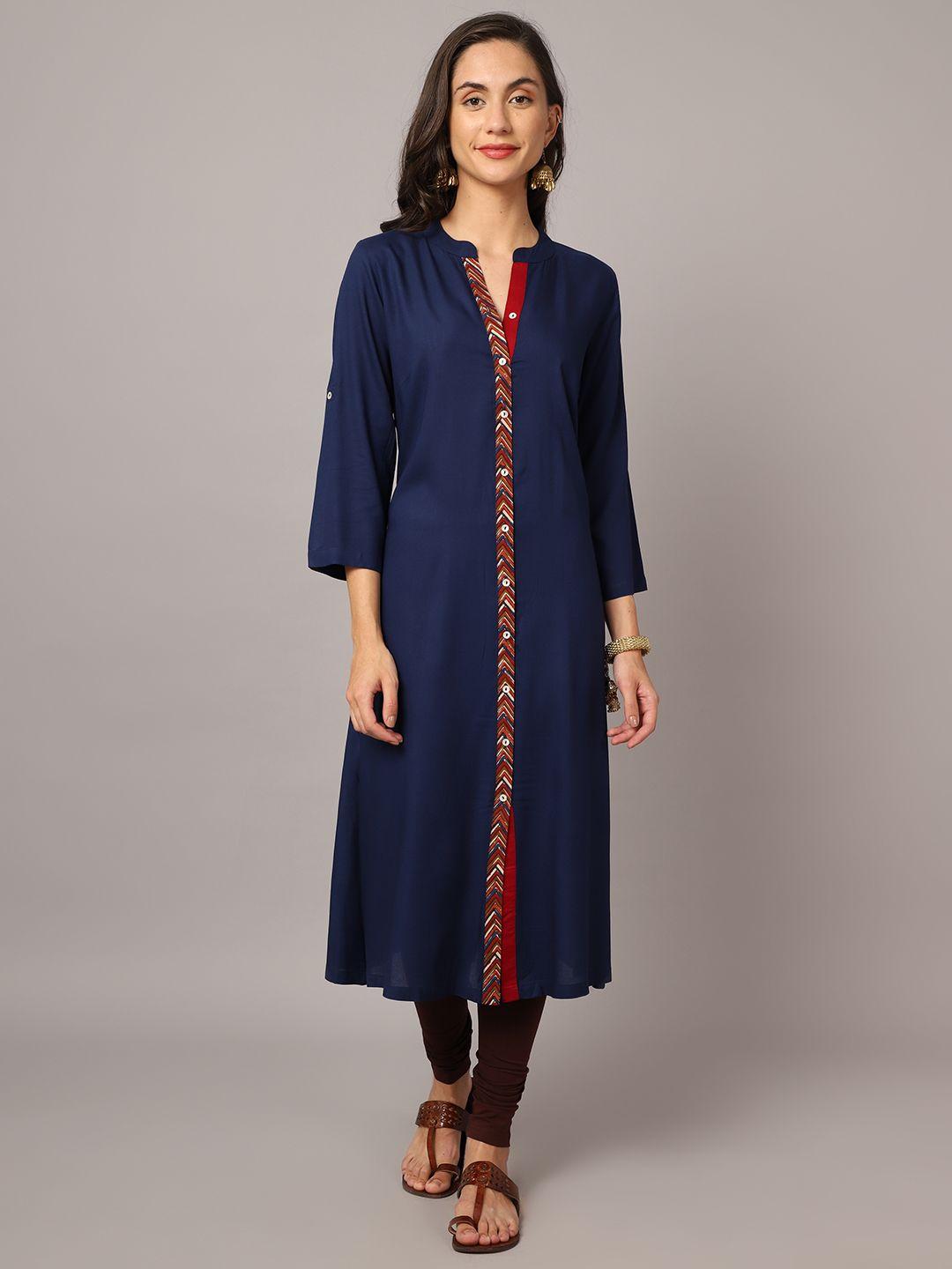 cantabil women blue kurta