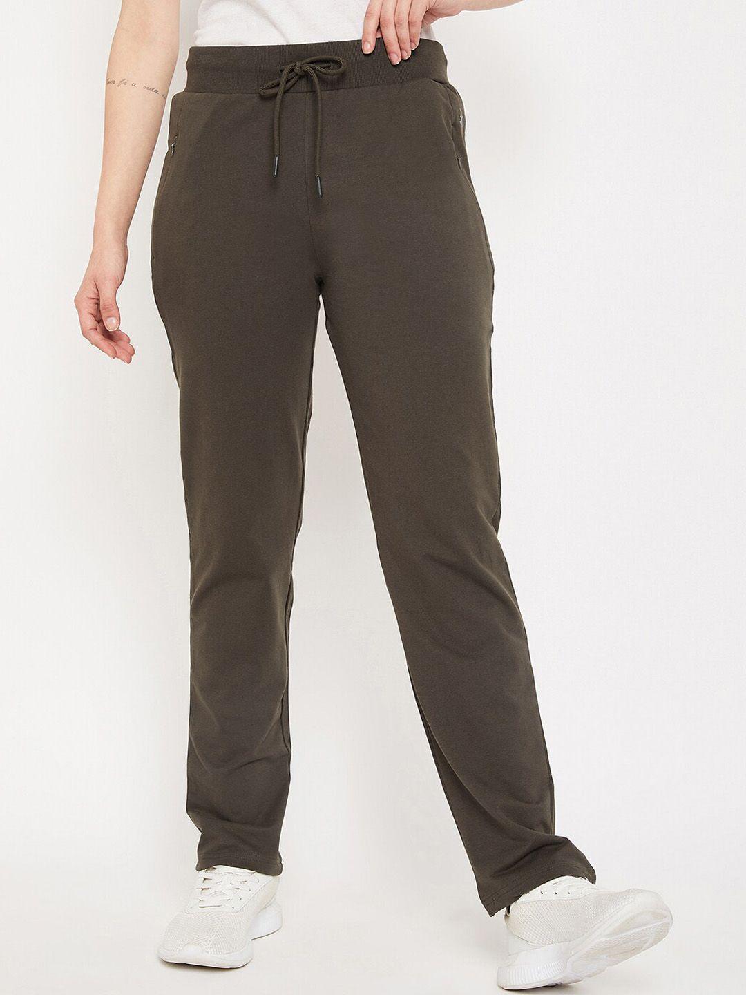 cantabil women cotton mid-rise track pants