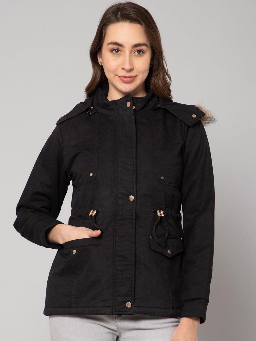 cantabil women lightweight cotton parka jacket