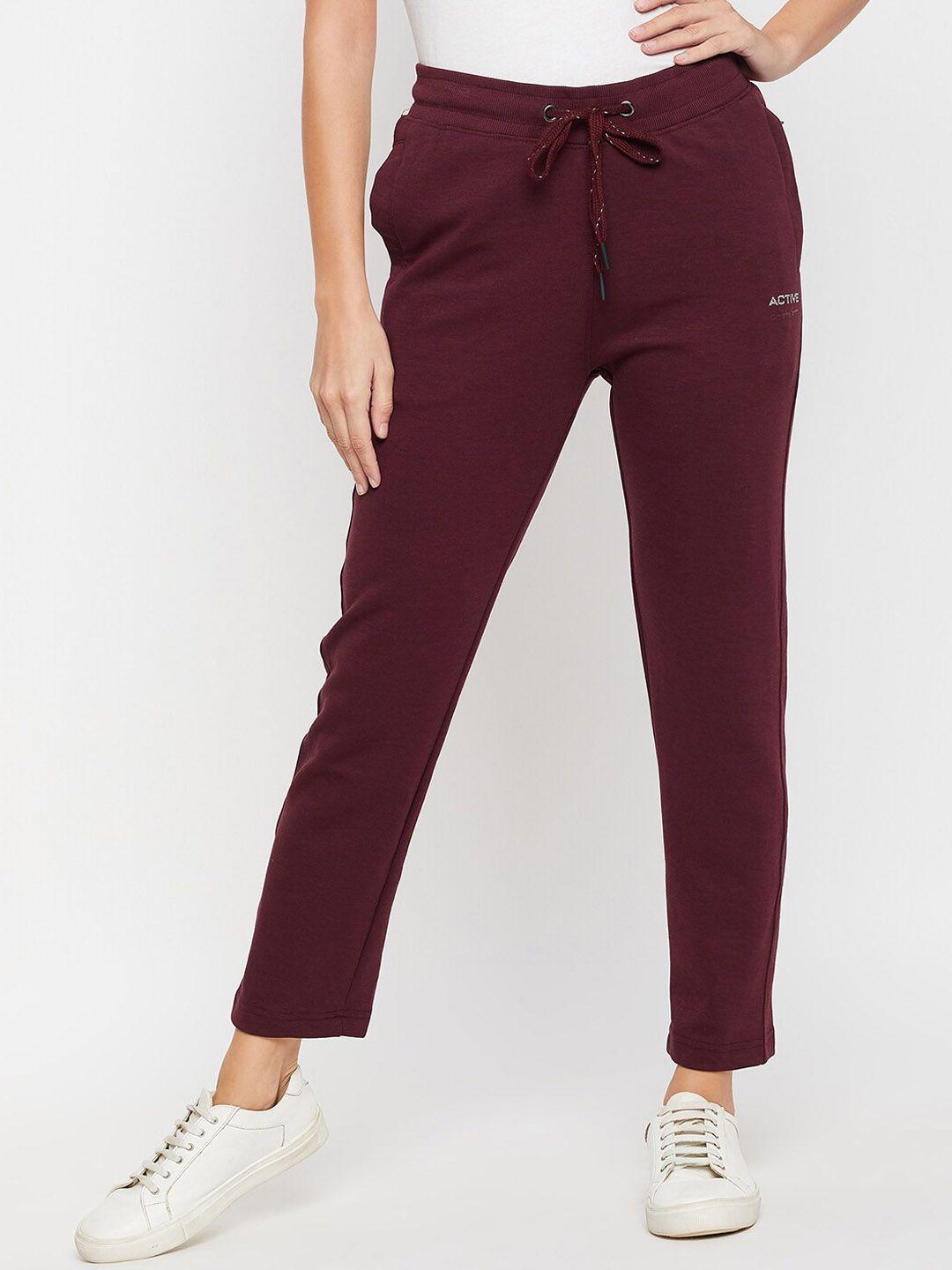 cantabil women mid rise cotton track pants