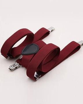 canvas suspender belt & tie with bow